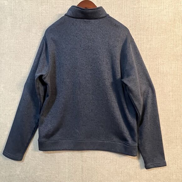 Hawke and Co 1/4 Zip Dynamic Sport Fiber HSW2565 Pullover Mens L Mock Neck Blue - Picture 9 of 9